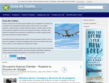 Tablet Screenshot of guiadevuelos.com